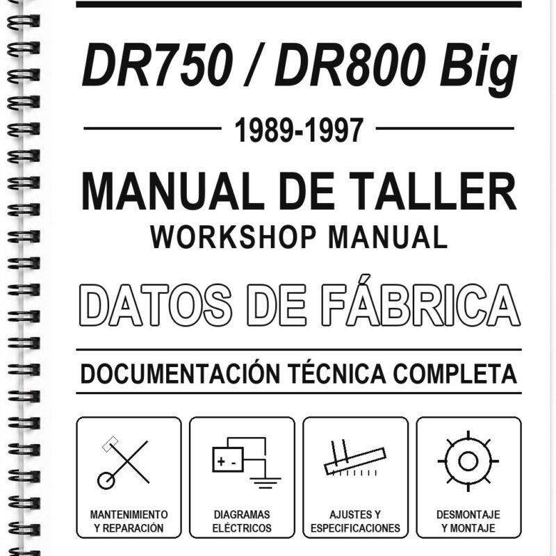 Manual de Taller Suzuki DR750 / DR800 Big (1989-1997)