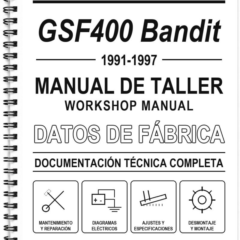 Manual de Taller Suzuki GSF400 Bandit (1991-1997)