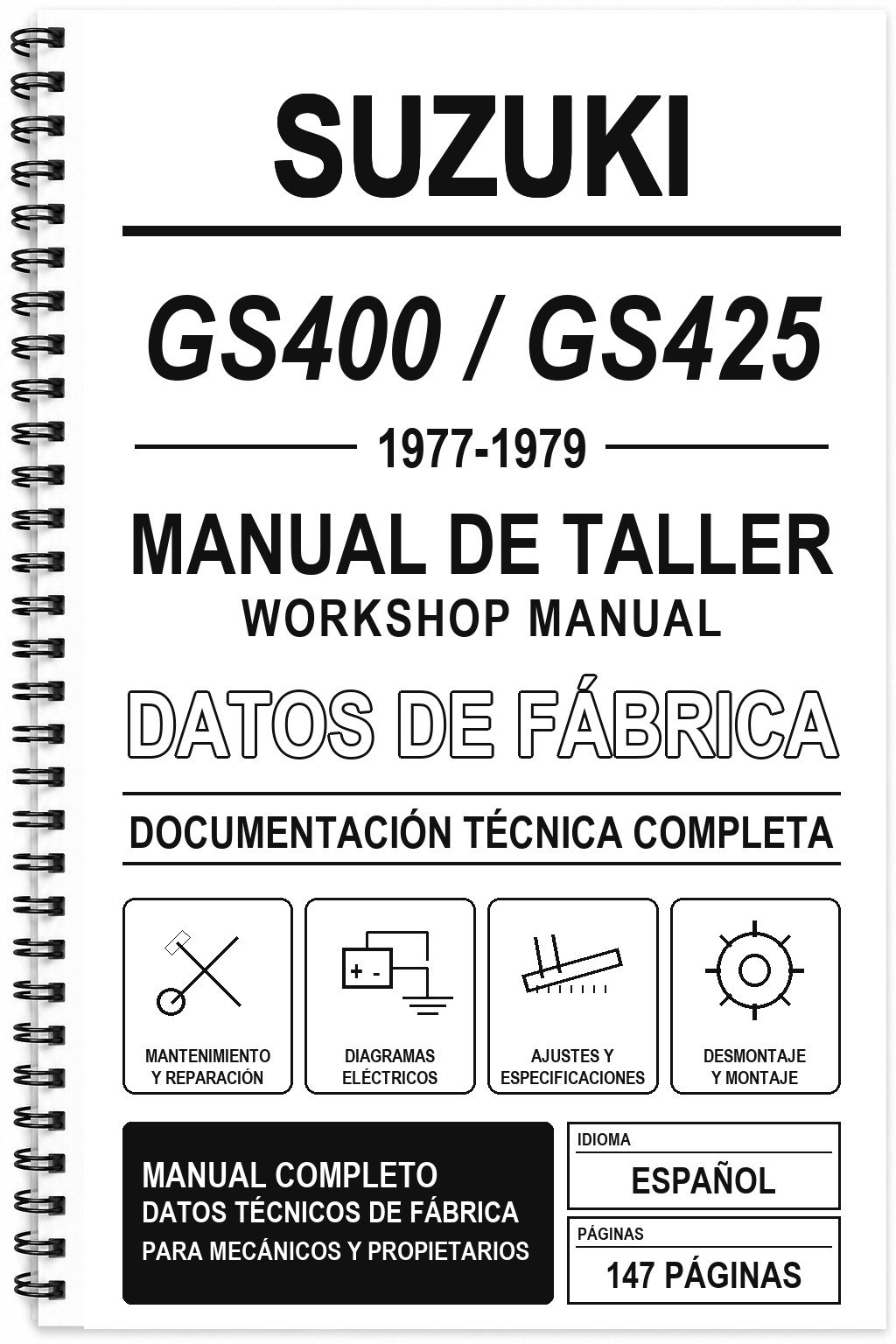 Manual de Taller Suzuki GS400 / GS425 (1977-1979)