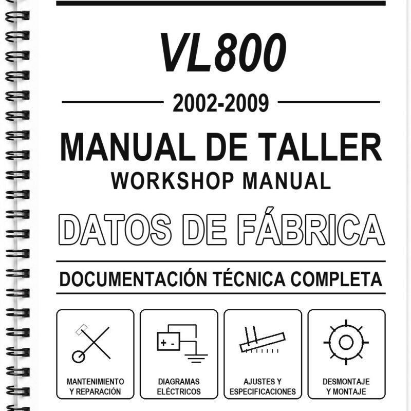 Manual de Taller Suzuki VL800 (2002-2009) (Inglés)