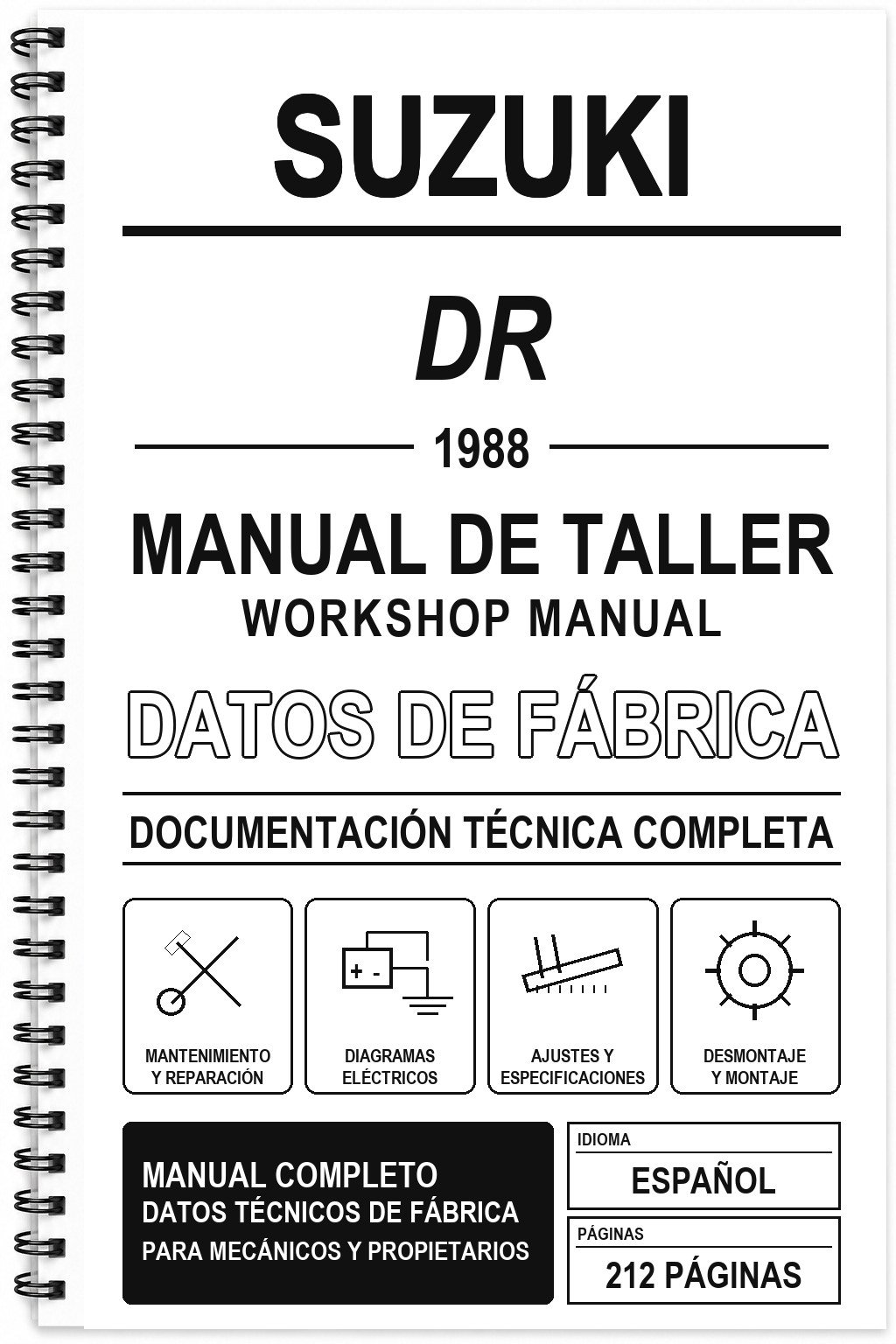 Manual de Taller Suzuki DR (1988)