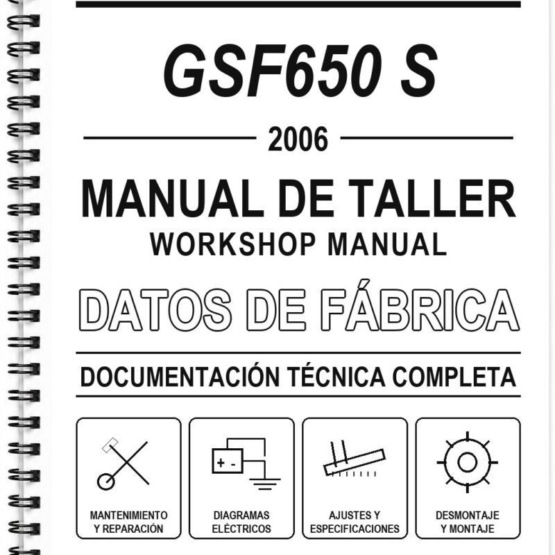 Manual de Taller Suzuki GSF650 S (2006)
