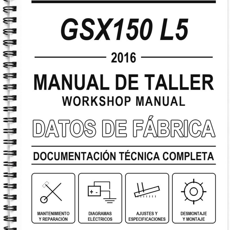 Manual de Taller Suzuki GSX150 L5 (2016)