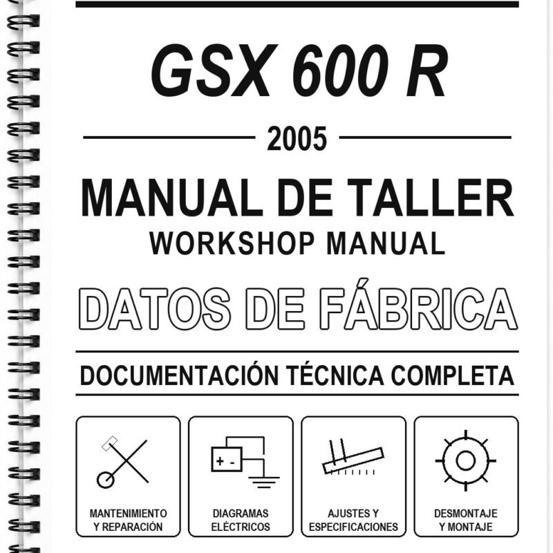 Manual de Taller Suzuki GSX 600 R (2005)