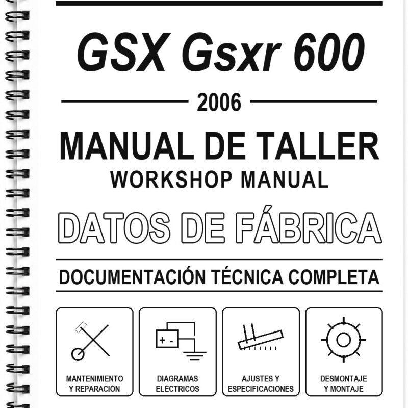 Manual de Taller Suzuki GSX Gsxr 600 (2006)