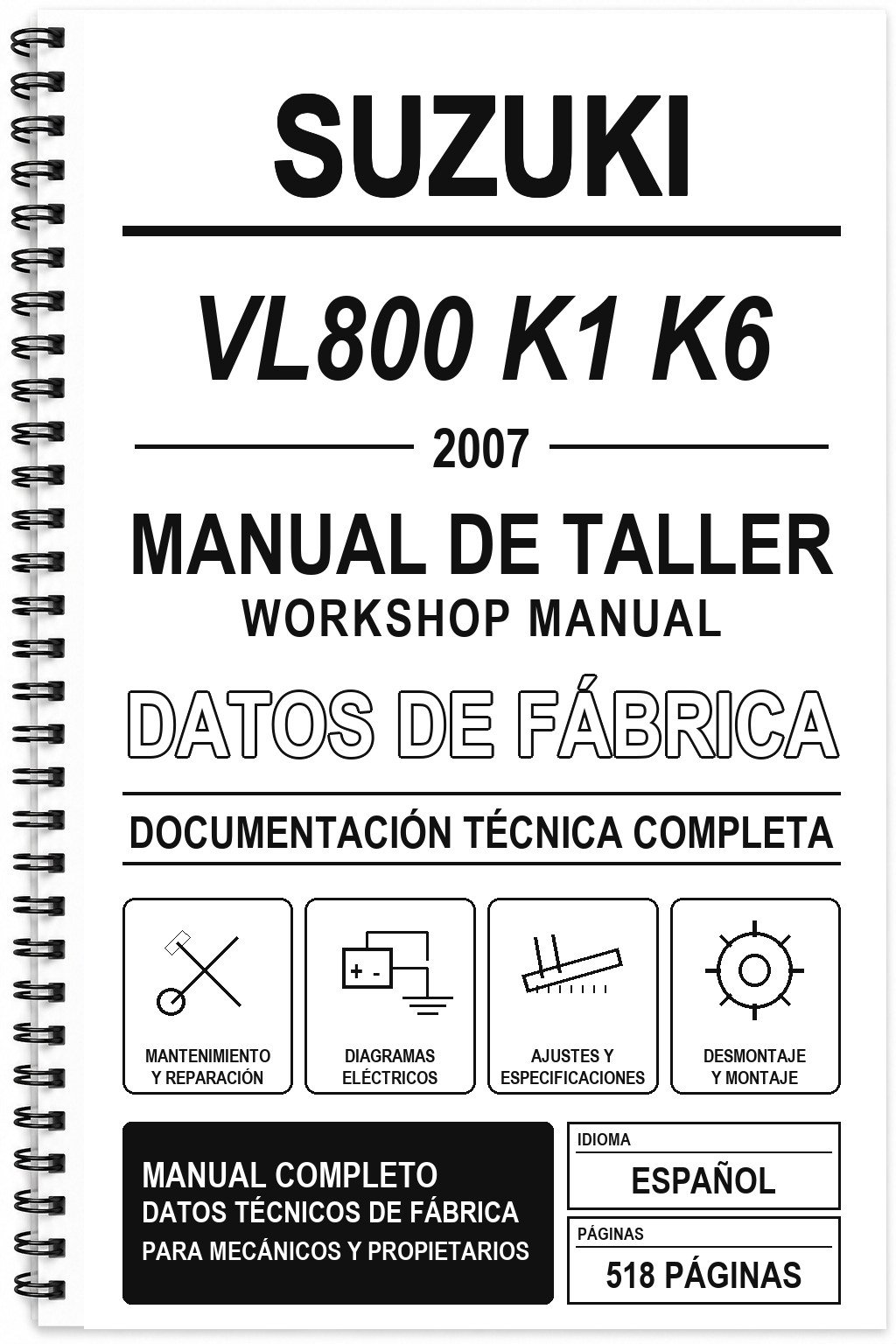 Manual de Taller Suzuki VL800 K1 K6 (2007)