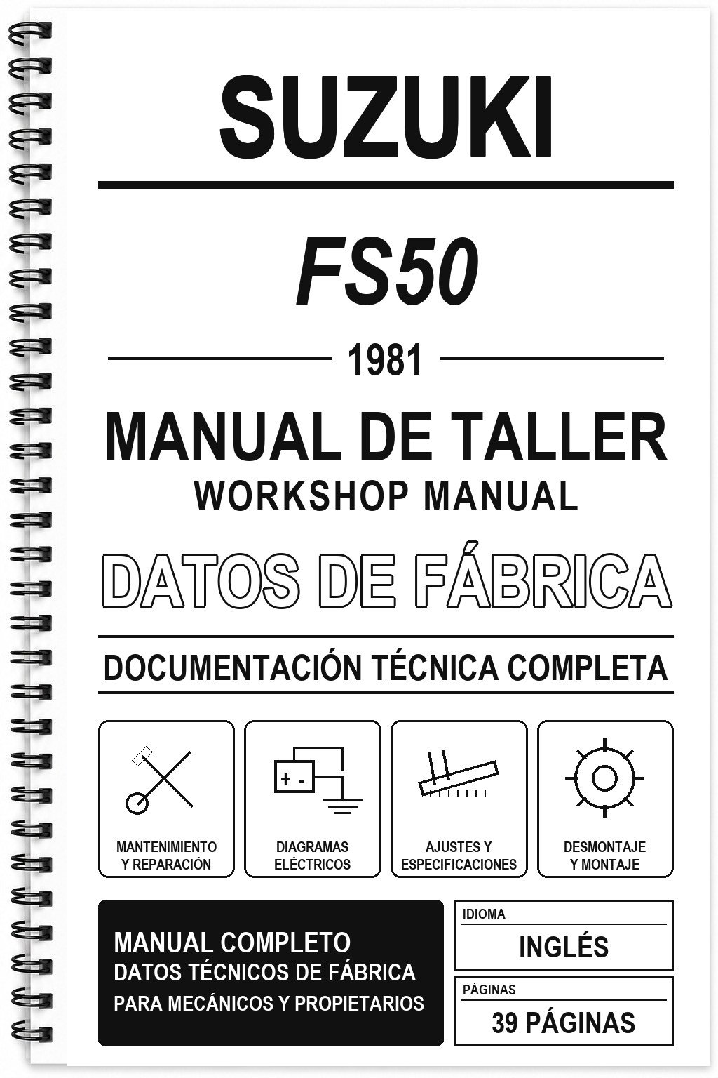 Manual de Taller Suzuki FS50 (1981) (Inglés)