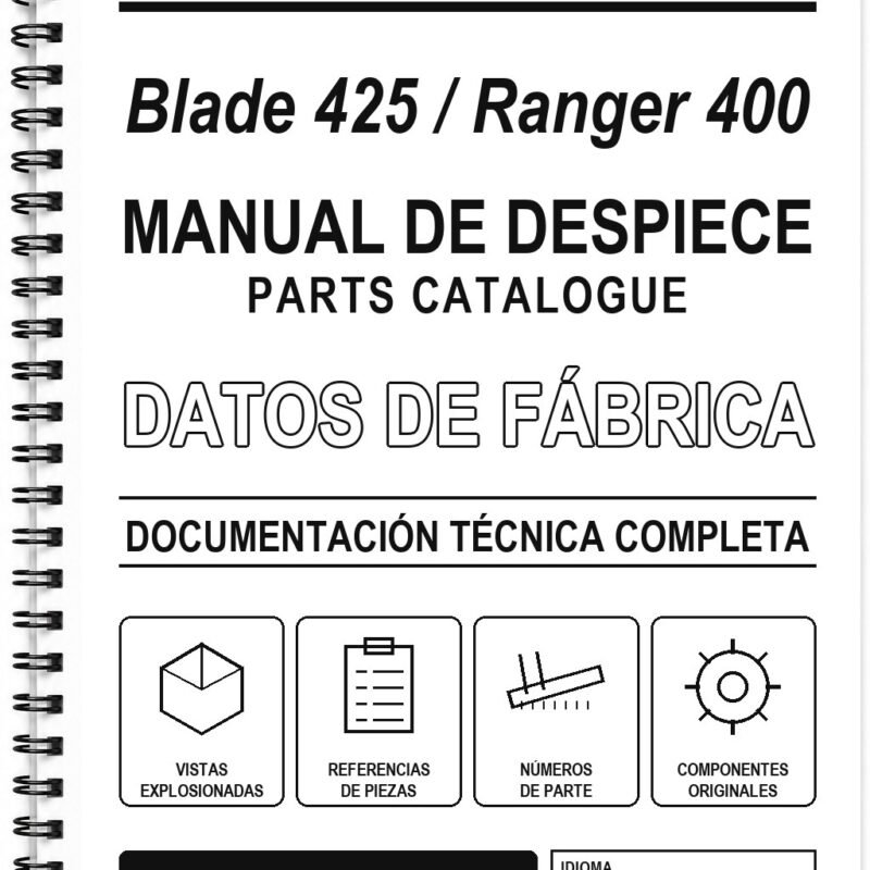 Manual de Despiece TGB Blade 425 / Ranger 400 (Inglés)