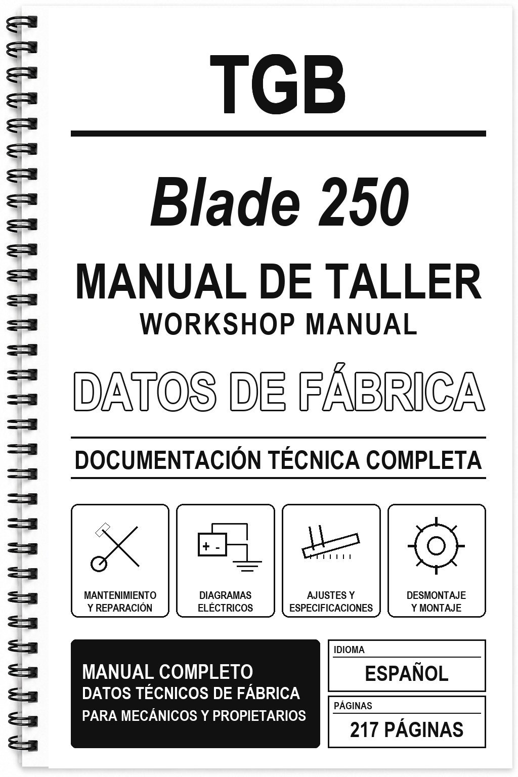 Manual de Taller TGB Blade 250
