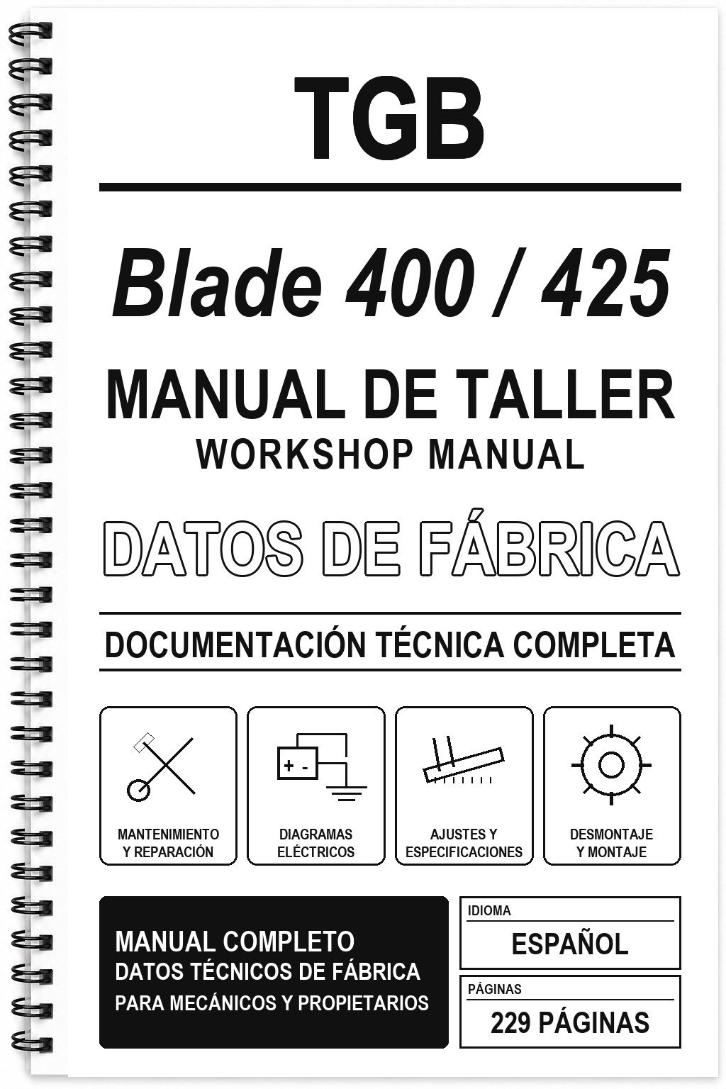 Manual de Taller TGB Blade 400 / 425