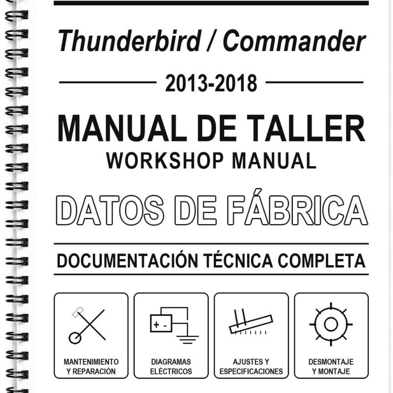 Manual de Taller Triumph Thunderbird / Commander (2013-2018) (Inglés)