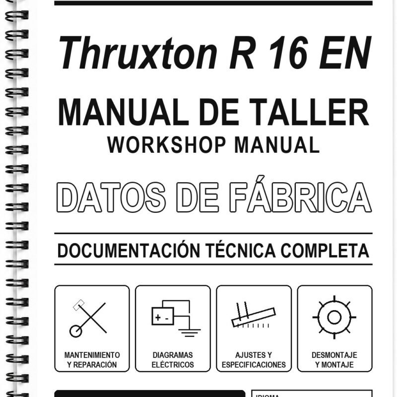 Manual de Taller Triumph Thruxton R 16 EN (Inglés)
