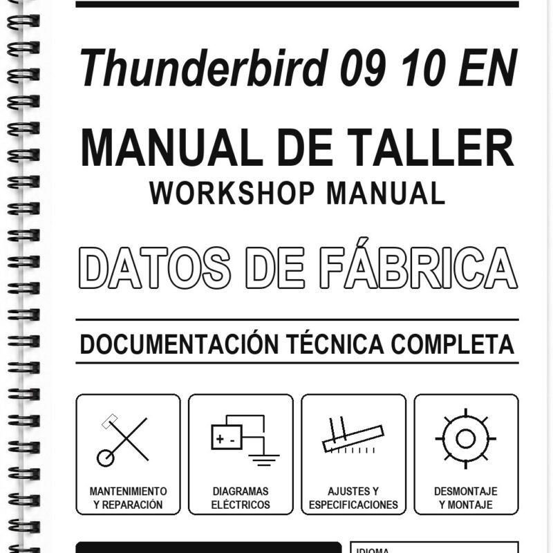Manual de Taller Triumph Thunderbird 09 10 EN (Inglés)