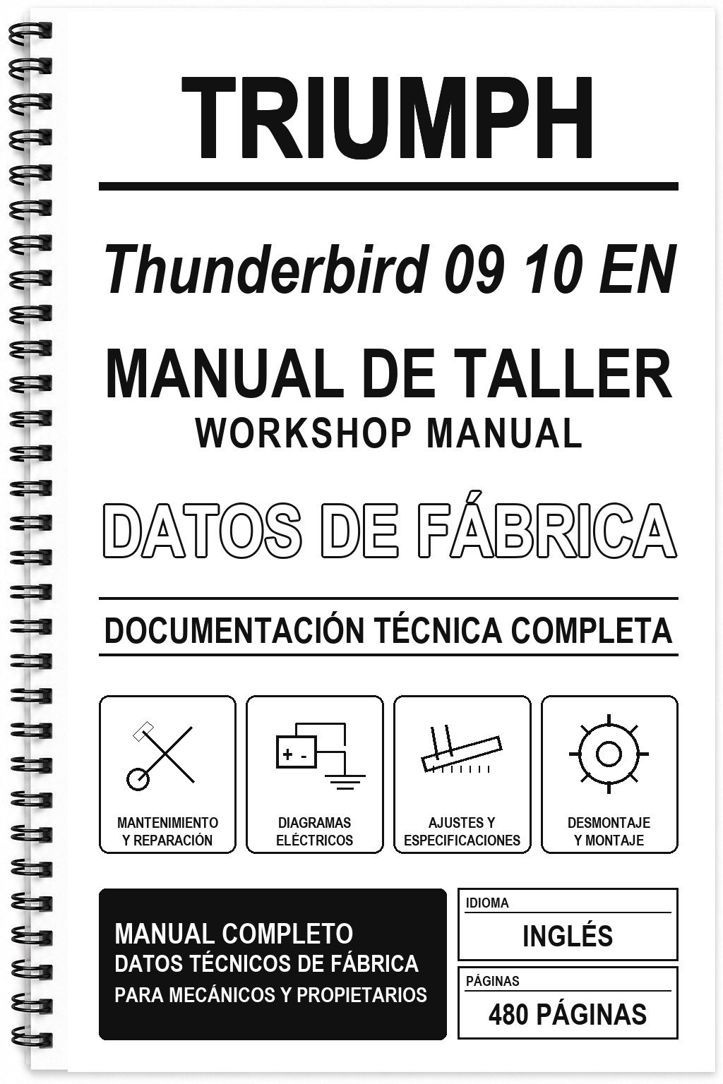 Manual de Taller Triumph Thunderbird 09 10 EN (Inglés)