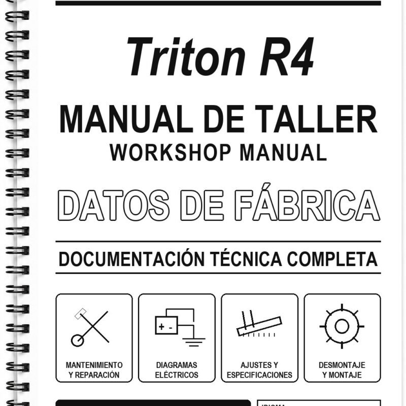 Manual de Taller Vento Triton R4 (Inglés)