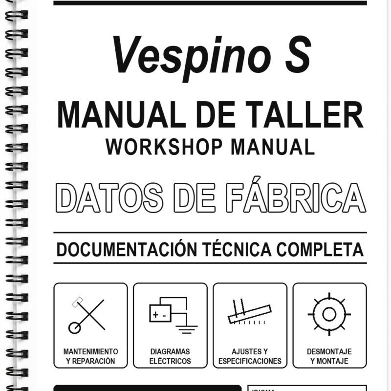 Manual de Taller Vespa Vespino S (Inglés)