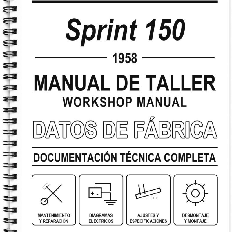 Manual de Taller Vespa Sprint 150 (1958)