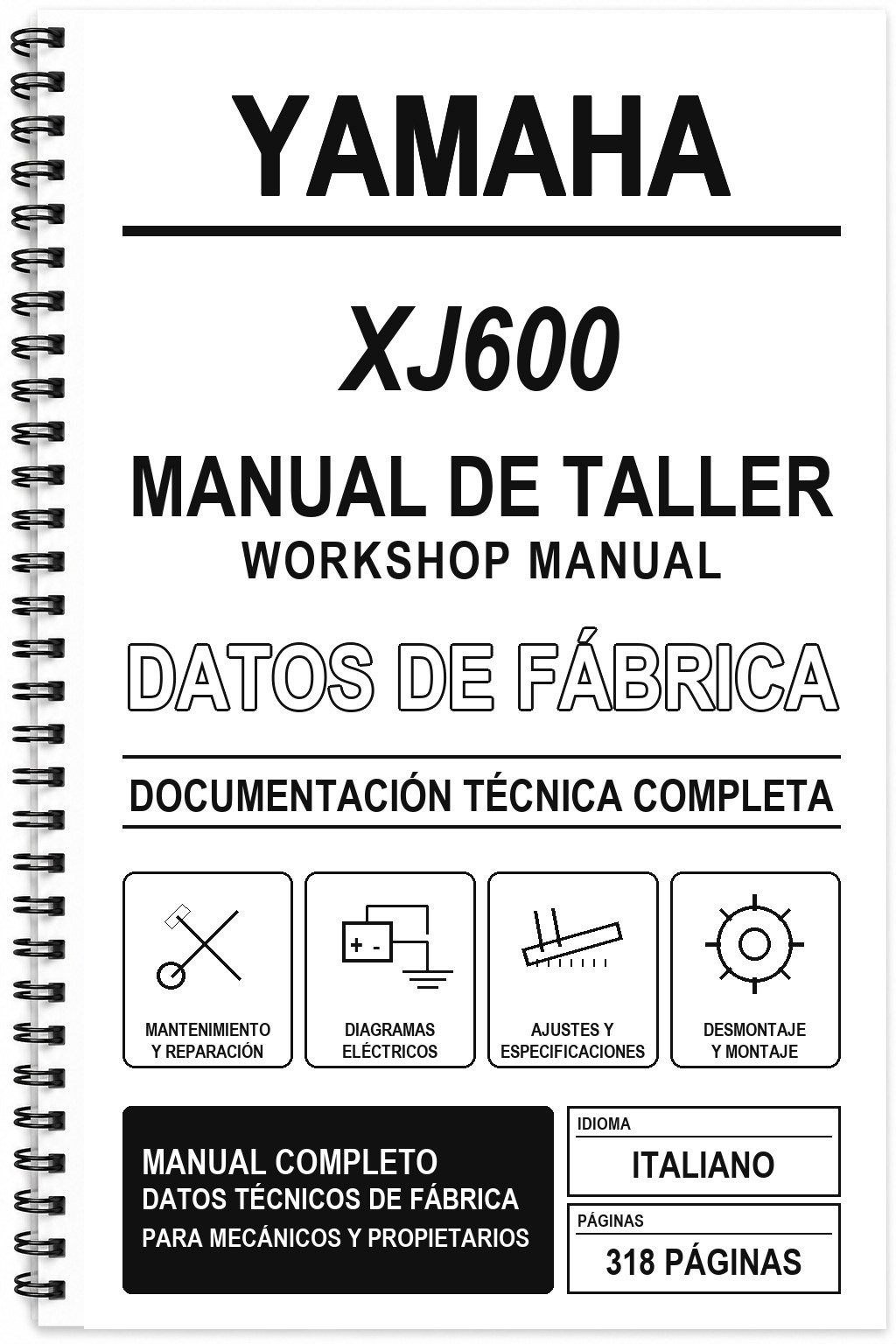 Manual de Taller Yamaha XJ600 (Italiano)