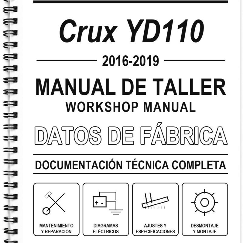 Manual de Taller Yamaha Crux YD110 (2016-2019)