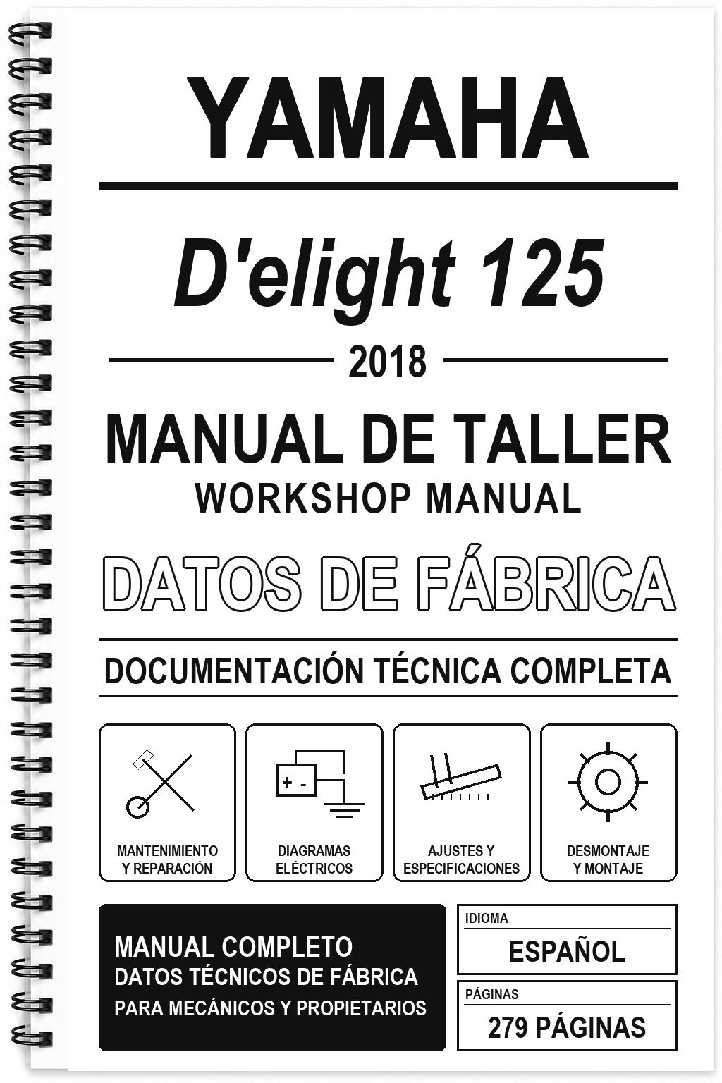 Manual de Taller Yamaha D’elight 125 (2018)
