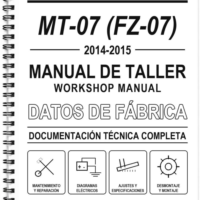 Manual de Taller Yamaha MT-07 (FZ-07) (2014-2015) (Inglés)