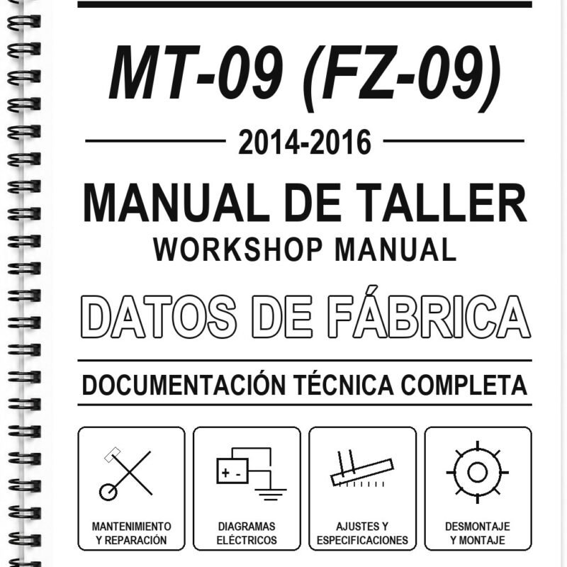 Manual de Taller Yamaha MT-09 (FZ-09) (2014-2016) (Inglés)