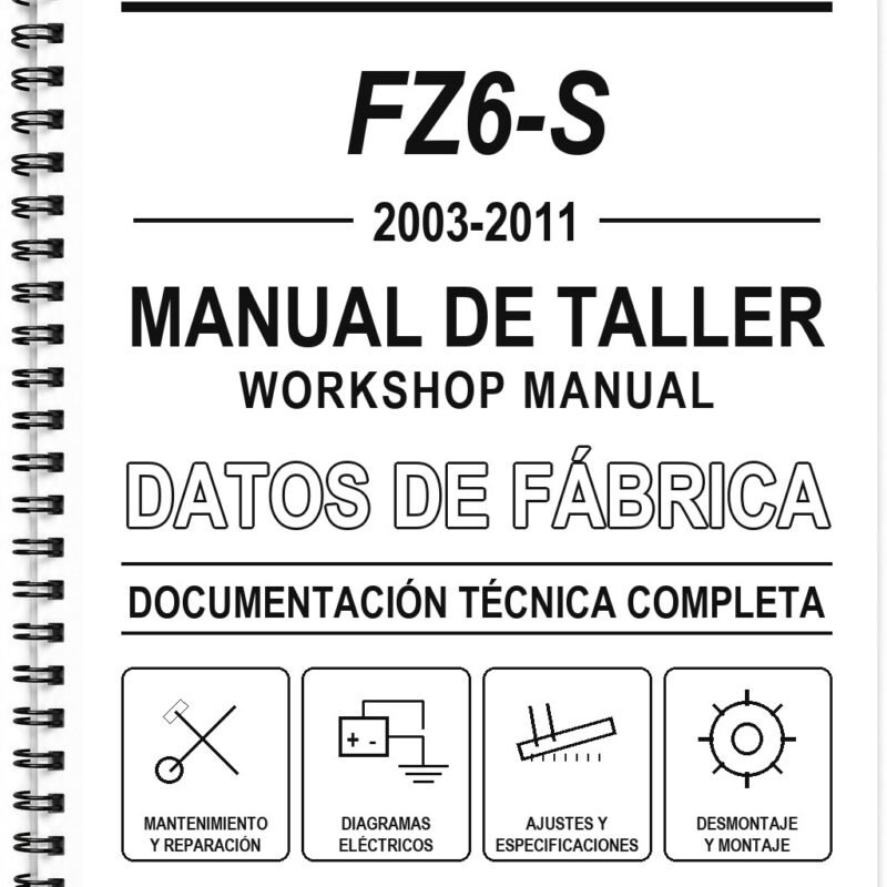 Manual de Taller Yamaha FZ6-S (2003-2011) (Inglés)