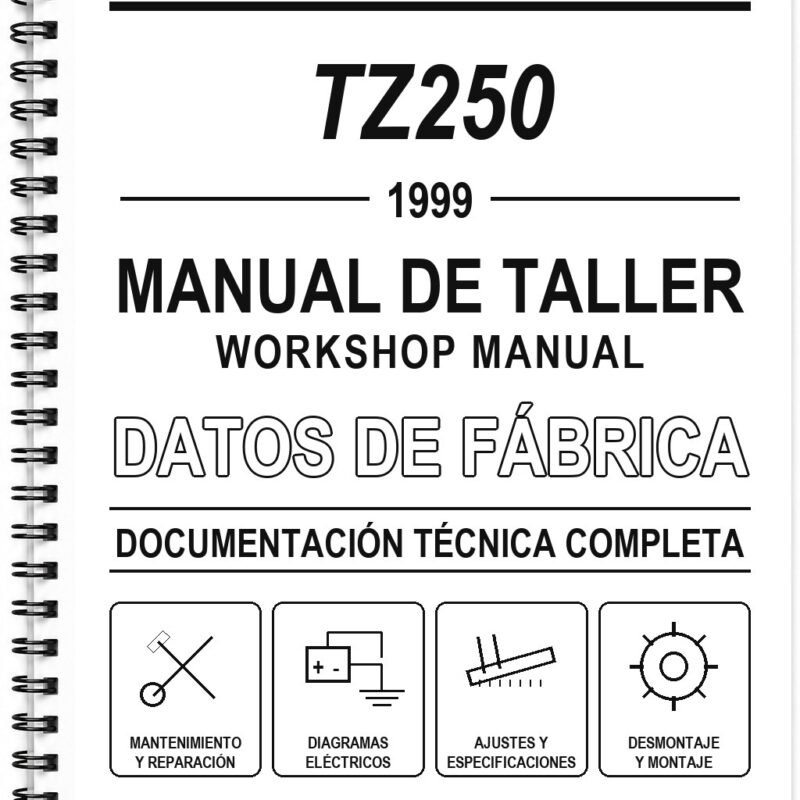 Manual de Taller Yamaha TZ250 (1999) (Inglés)