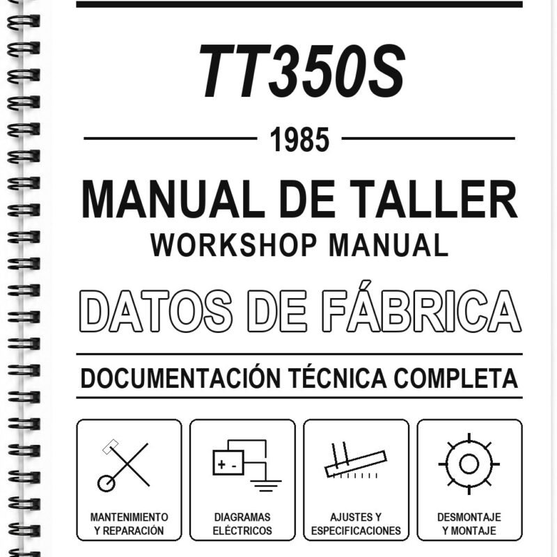 Manual de Taller Yamaha TT350S (1985) (Inglés)