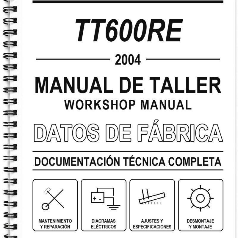 Manual de Taller Yamaha TT600RE (2004) (Inglés)