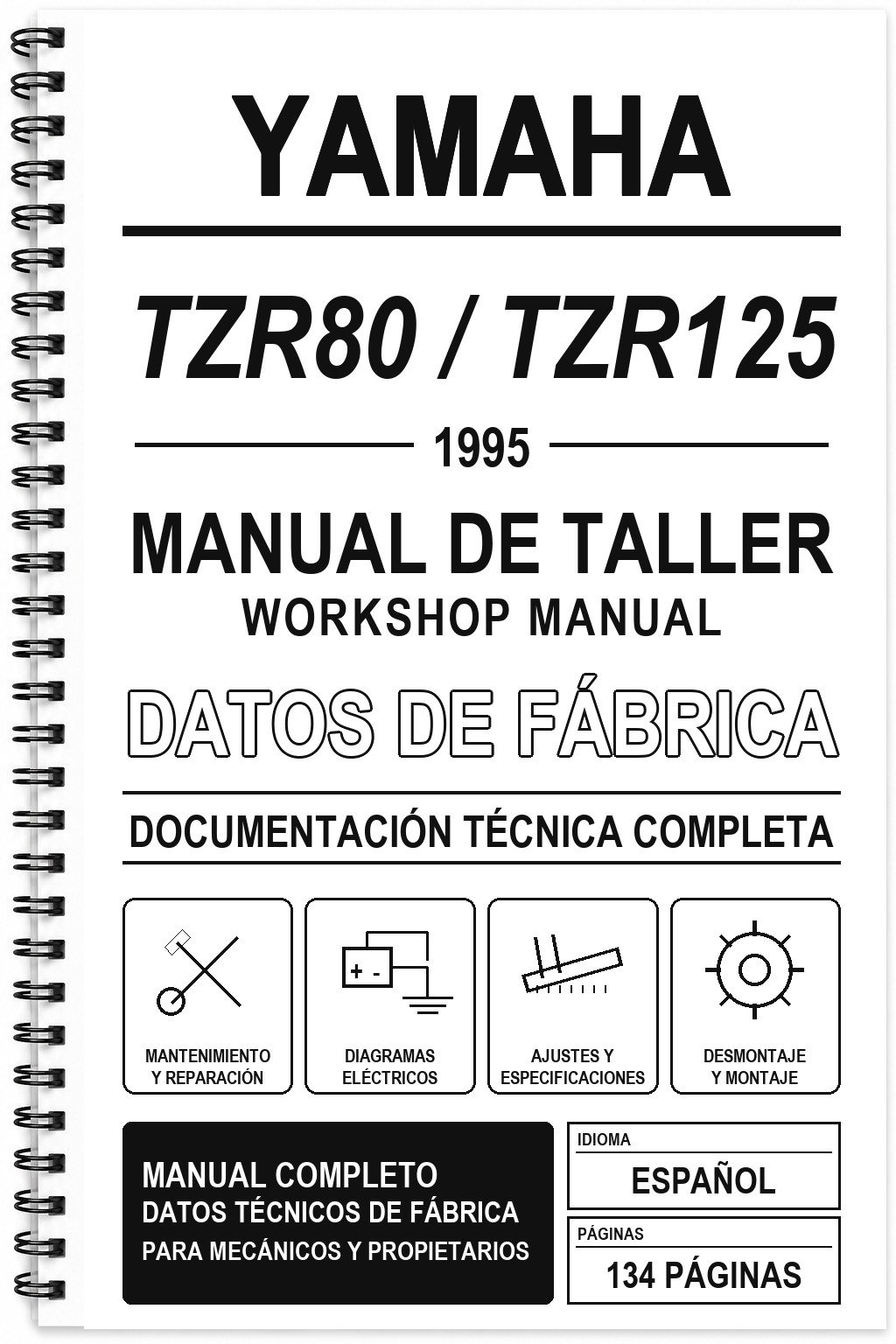 Manual de Taller Yamaha TZR80 / TZR125 (1995)