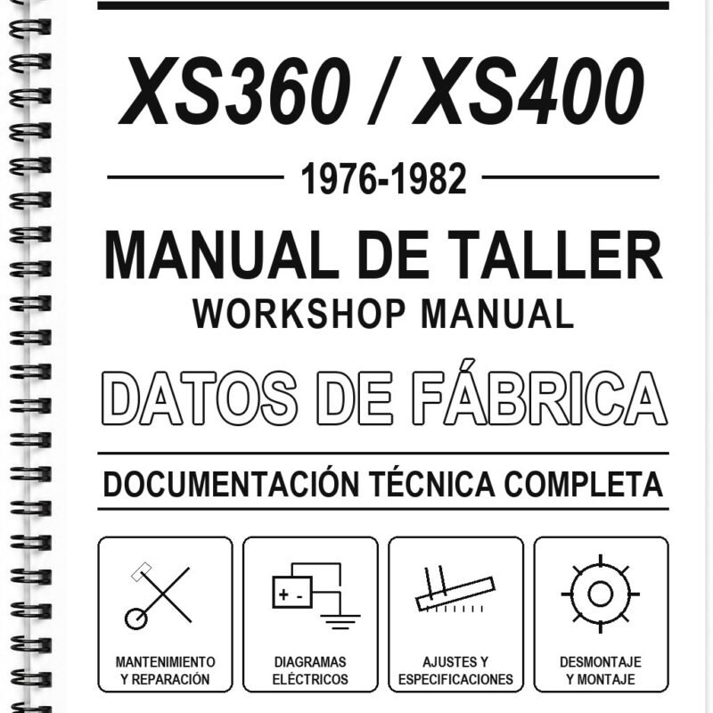 Manual de Taller Yamaha XS360 / XS400 (1976-1982) (Inglés)