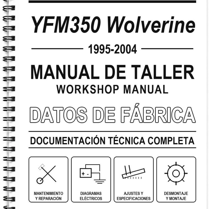 Manual de Taller Yamaha YFM350 Wolverine (1995-2004) (Inglés)