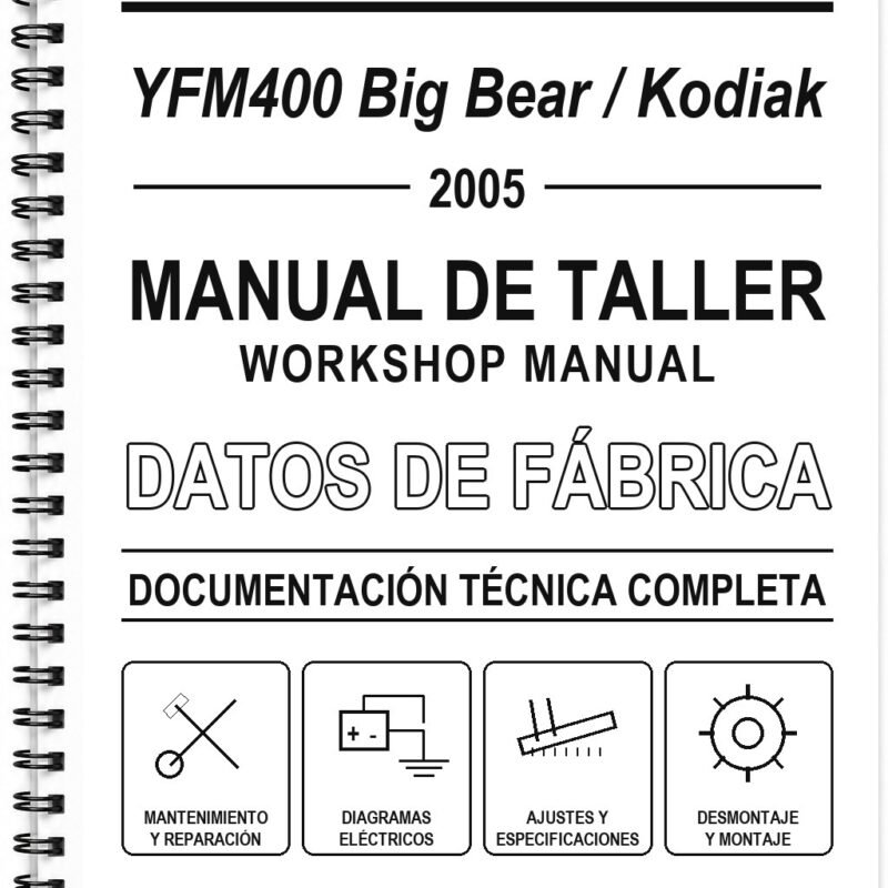 Manual de Taller Yamaha YFM400 Big Bear / Kodiak (2005) (Inglés)