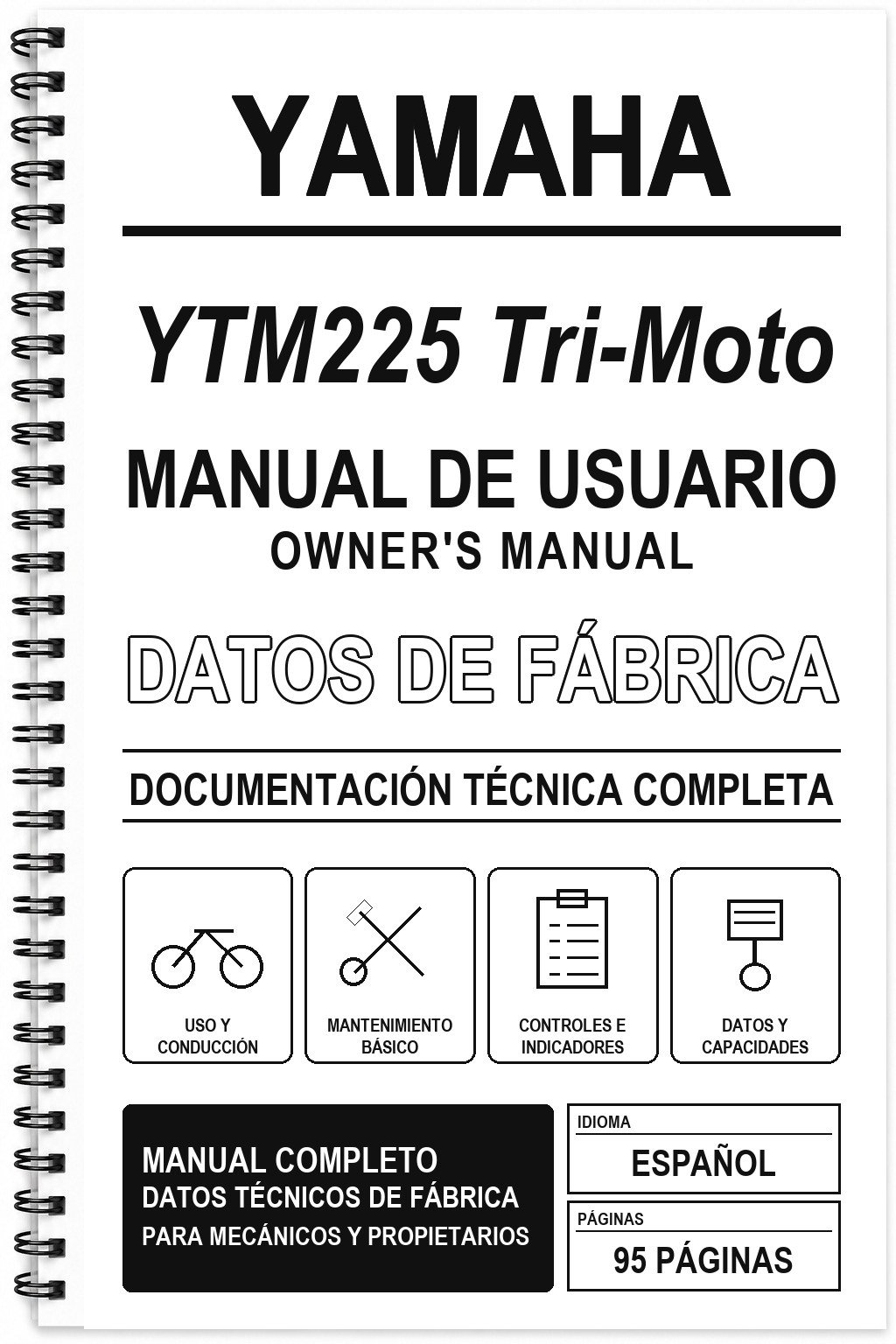 Manual de Usuario Yamaha YTM225 Tri-Moto