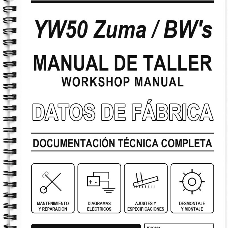Manual de Taller Yamaha YW50 Zuma / BW’s (Inglés)