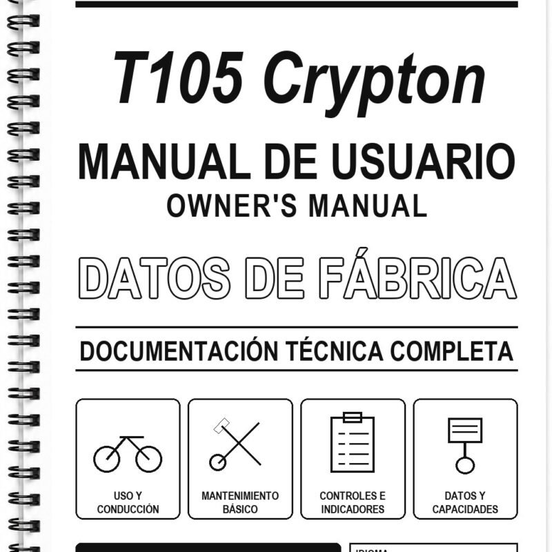 Manual de Usuario Yamaha T105 Crypton (Inglés)
