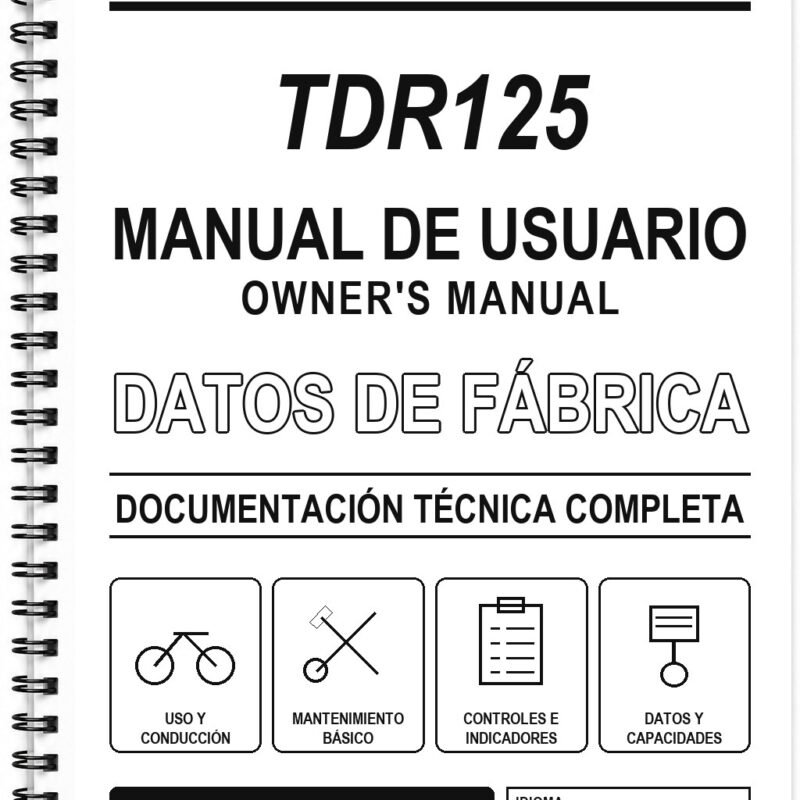 Manual de Usuario Yamaha TDR125 (Inglés)