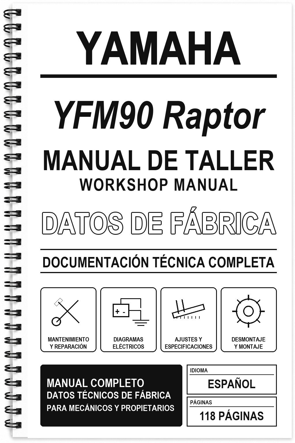 Manual de Taller Yamaha YFM90 Raptor