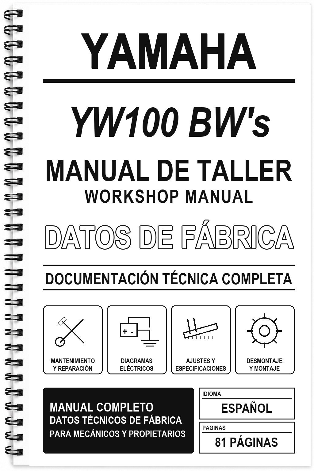 Manual de Taller Yamaha YW100 BW’s
