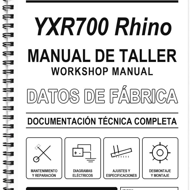 Manual de Taller Yamaha YXR700 Rhino (Inglés)