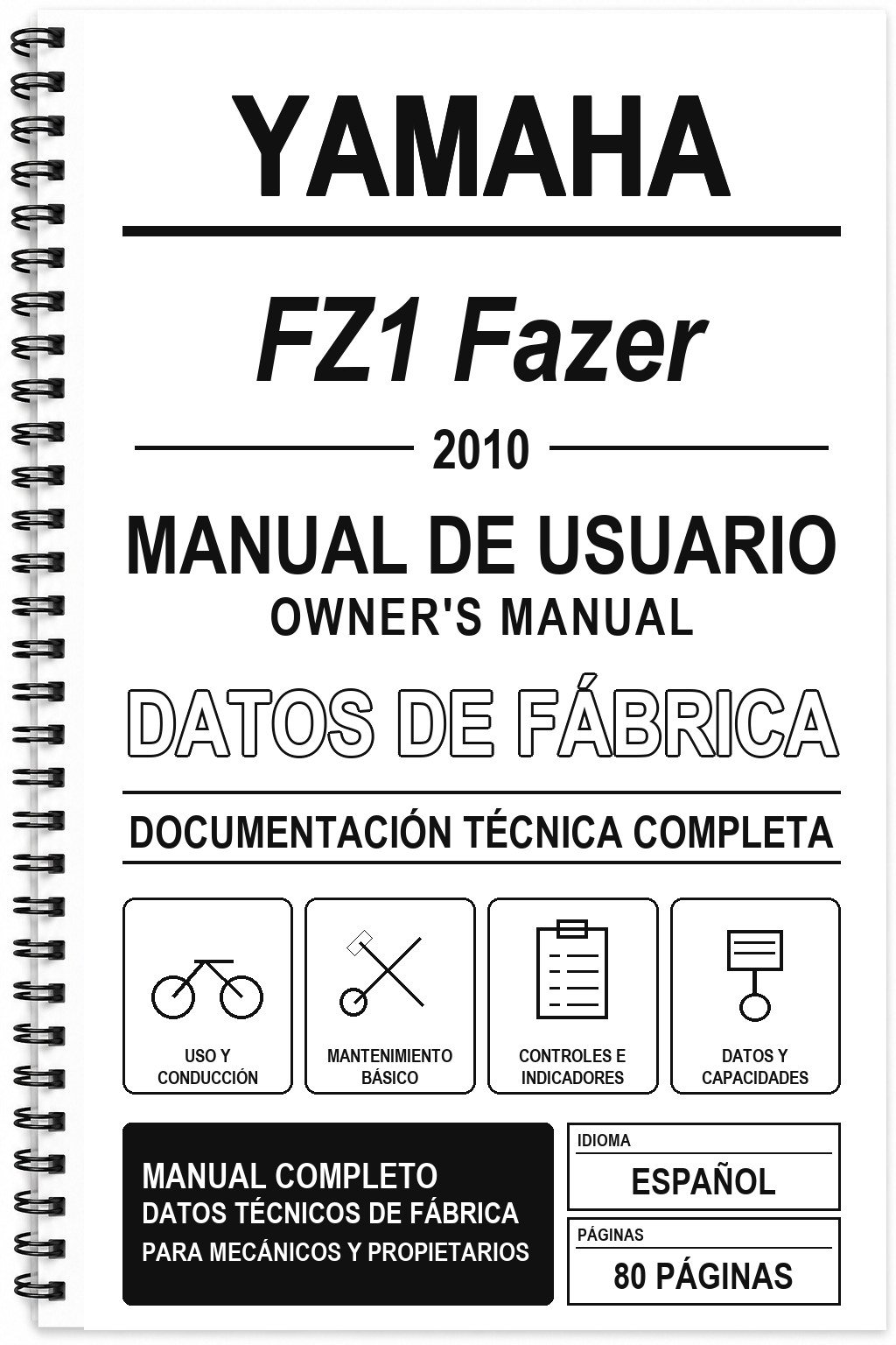 Manual de Usuario Yamaha FZ1 Fazer (2010)
