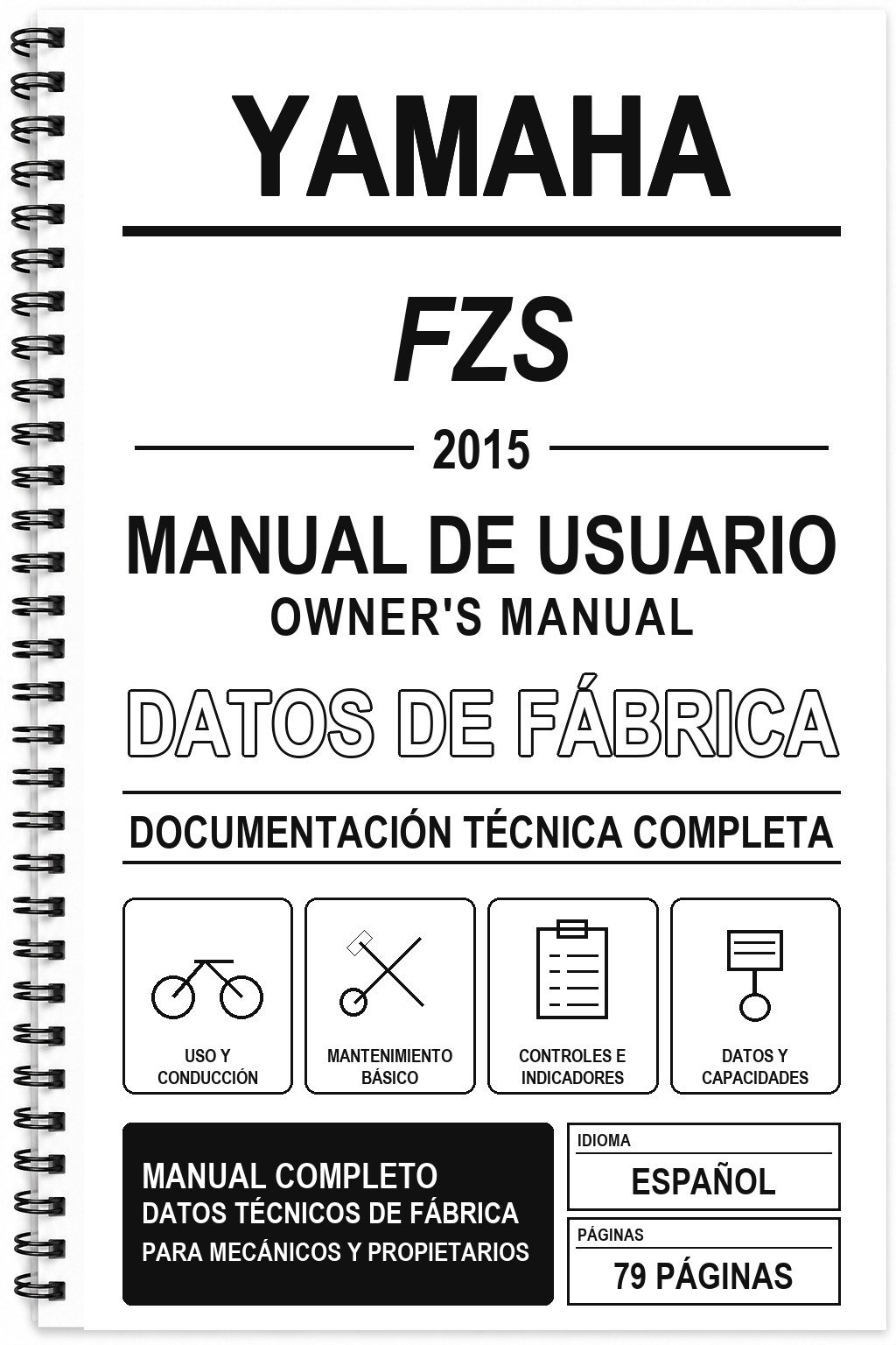 Manual de Usuario Yamaha FZS (2015)