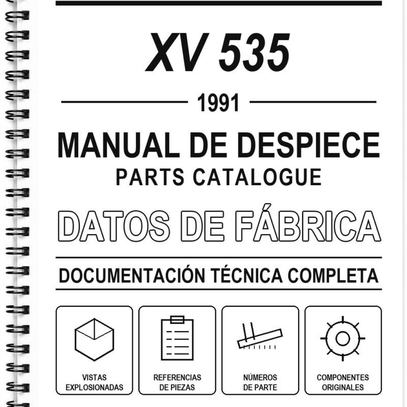 Manual de Despiece Yamaha XV 535 (1991) (Inglés)