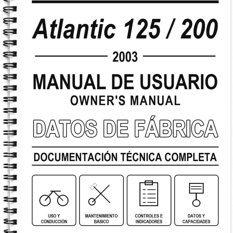 Manual de Usuario Aprilia Atlantic 125 / 200 (2003)