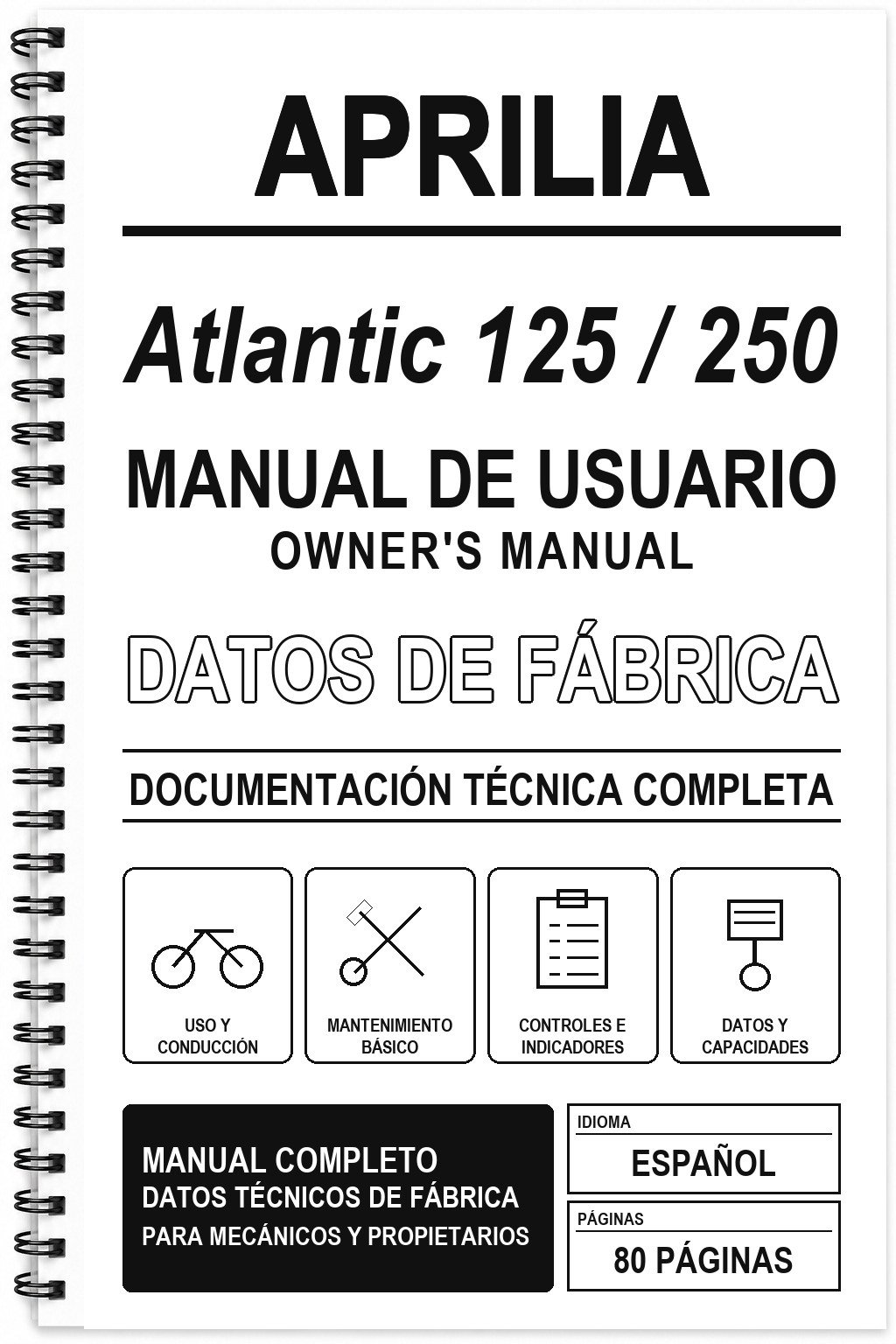 Manual de Usuario Aprilia Atlantic 125 / 250