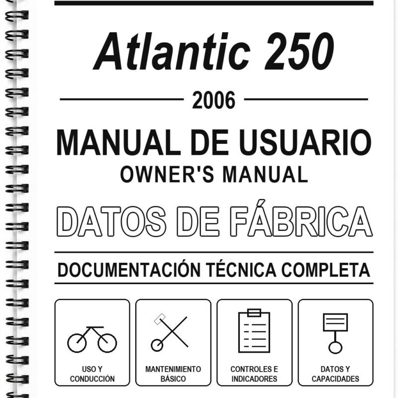 Manual de Usuario Aprilia Atlantic 250 (2006)