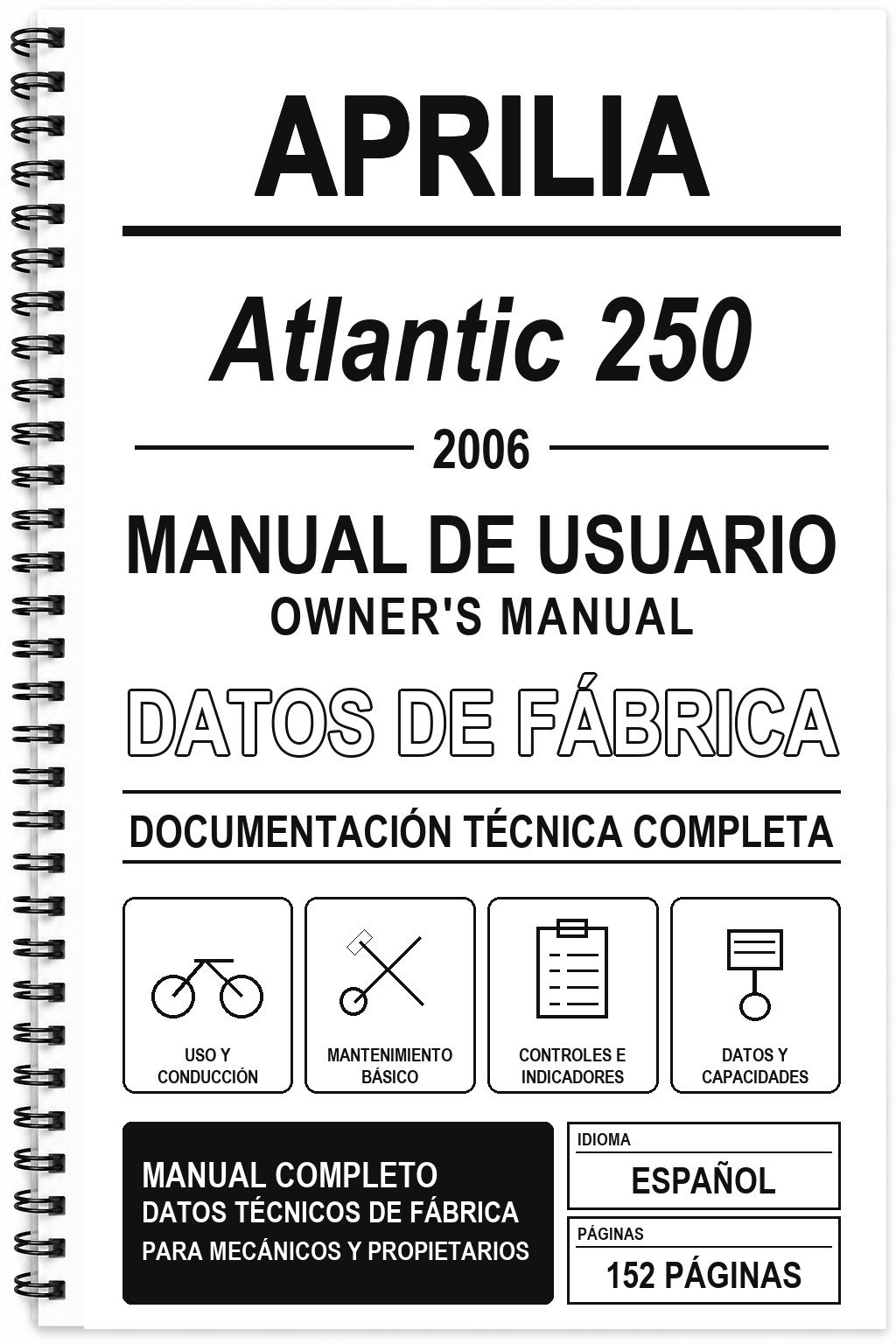 Manual de Usuario Aprilia Atlantic 250 (2006)
