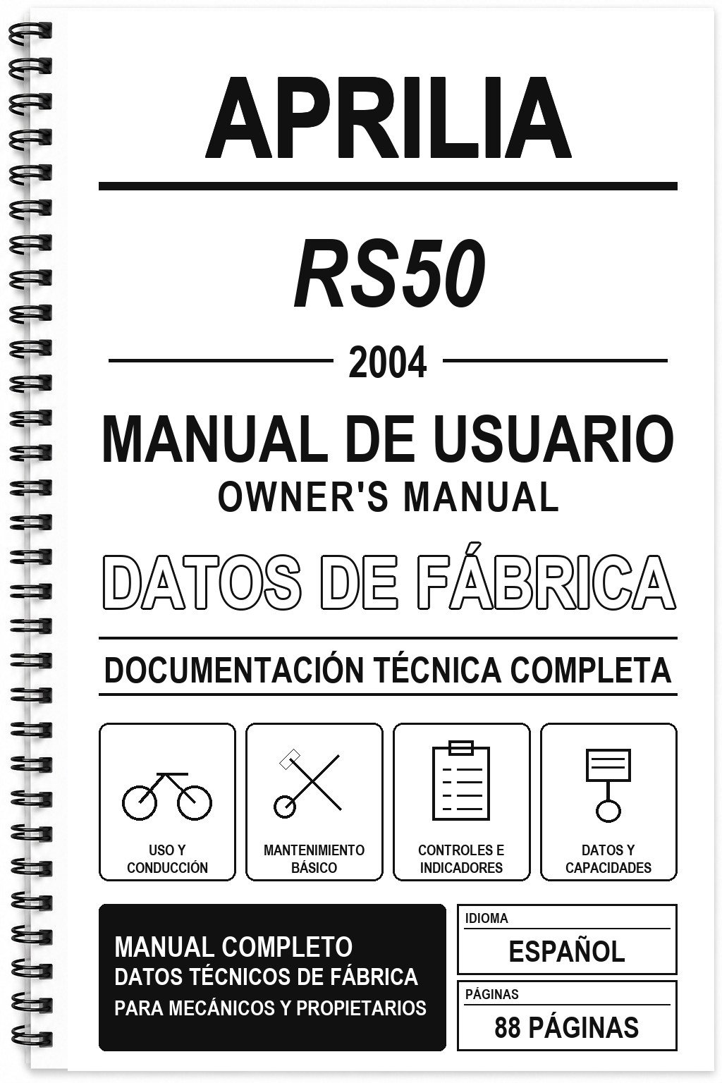 Manual de Usuario Aprilia RS50 (2004)