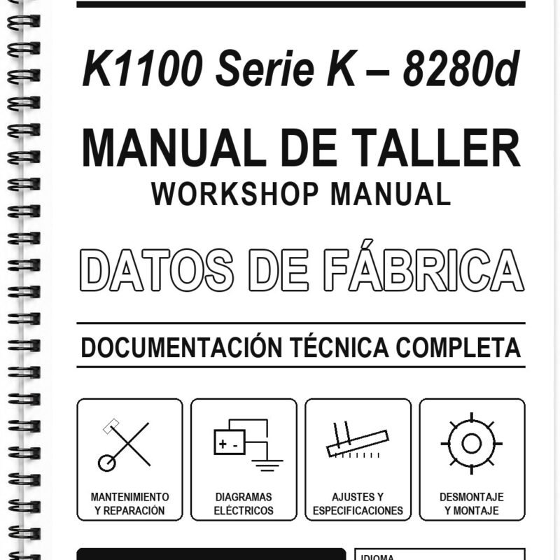 Manual de Taller BMW K1100 Serie K – 8280d